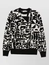 Zimmermann Logo-intarsia Knitted Sweater In Multi
