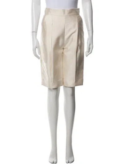 Pre-owned Zimmermann Wool Knee-length Shorts In Neutrals