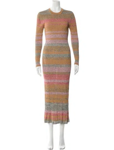 Pre-owned Zimmermann Wool Long Dress In Yellow