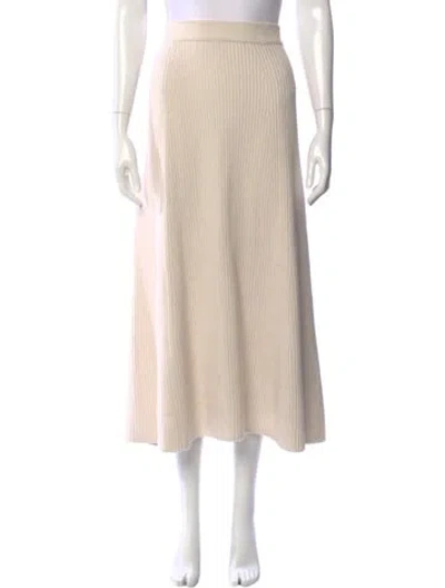 Pre-owned Zimmermann Wool Midi Length Skirt In Neutral