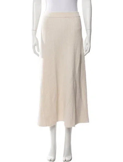 Pre-owned Zimmermann Wool Midi Length Skirt In Neutral