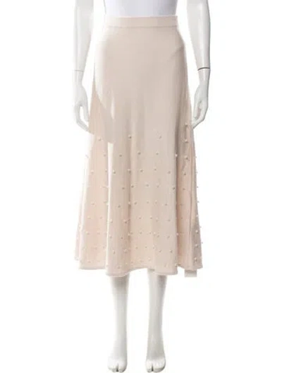 Pre-owned Zimmermann Wool Midi Length Skirt In Neutrals