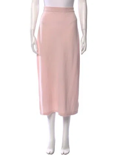 Pre-owned Zimmermann Wool Midi Length Skirt In Pink