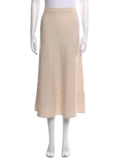 Pre-owned Zimmermann Wool Midi Length Skirt W/ Tags In Neutral