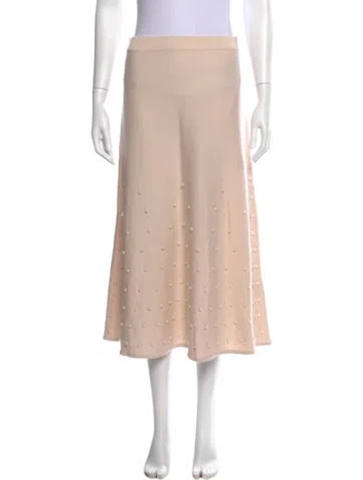 Pre-owned Zimmermann Wool Midi Length Skirt W/ Tags In Neutral