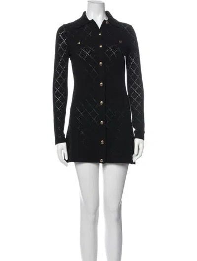 Pre-owned Zimmermann Wool Mini Dress W/ Tags In Black
