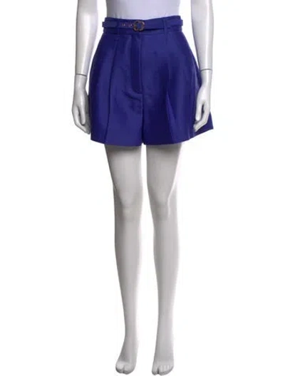 Pre-owned Zimmermann Wool Mini Shorts In Blue