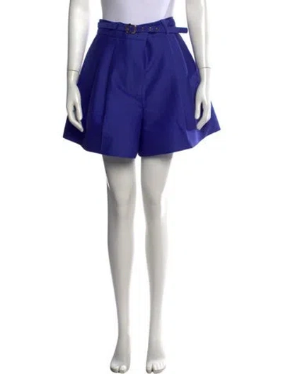 Pre-owned Zimmermann Wool Mini Shorts In Blue