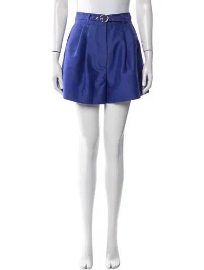 Pre-owned Zimmermann Wool Mini Shorts In Purple