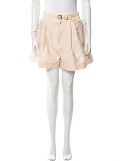 Pre-owned Zimmermann Wool Mini Shorts W/ Tags In Neutrals