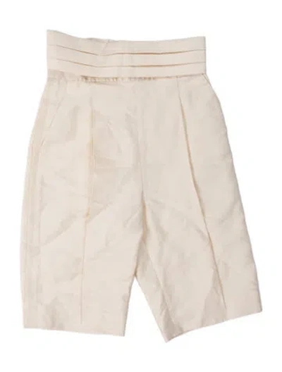 Pre-owned Zimmermann Wool Mini Shorts In White