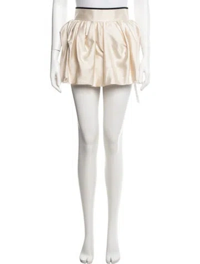 Pre-owned Zimmermann Wool Mini Skirt W/ Tags In Neutrals