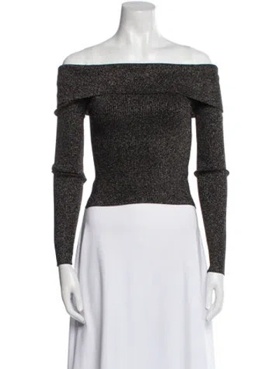 Pre-owned Zimmermann Wool Off-the-shoulder Crop Top W/ Tags