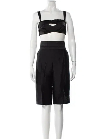 Pre-owned Zimmermann Wool Pant Set In Black