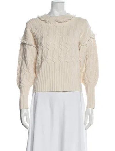 Pre-owned Zimmermann Wool Patterned Sweater In Black