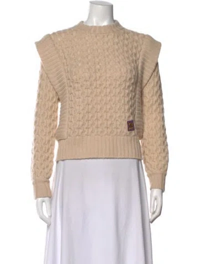Pre-owned Zimmermann Wool Patterned Sweater In Brown
