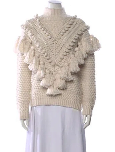 Pre-owned Zimmermann Wool Patterned Sweater In Neutral