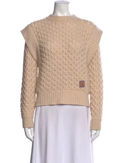 Pre-owned Zimmermann Wool Patterned Sweater In Neutral
