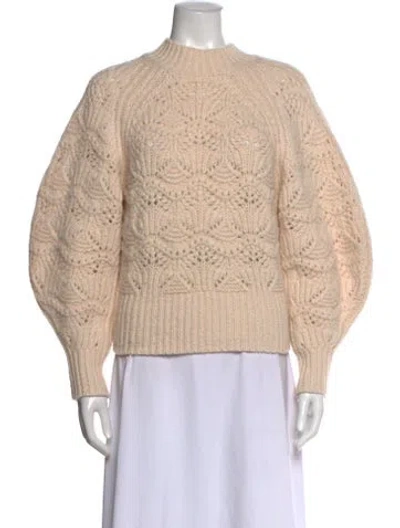 Pre-owned Zimmermann Wool Patterned Sweater In Neutral