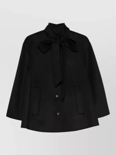 Zimmermann Wool Pussy-bow Fitted Jacket
