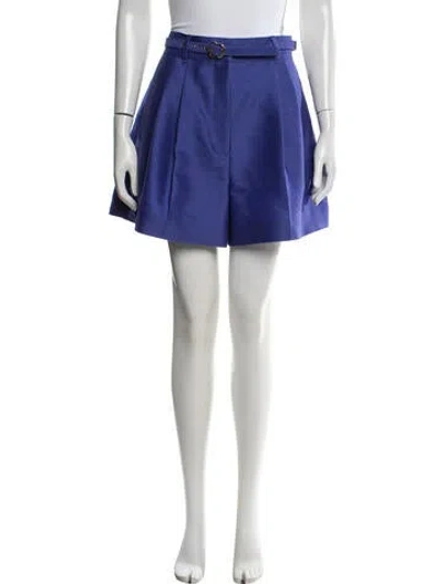 Pre-owned Zimmermann Wool Shorts W/ Tags In Blue