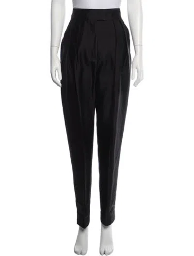 Pre-owned Zimmermann Wool Straight Leg Pants In Black