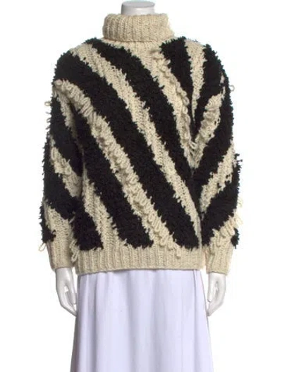 Pre-owned Zimmermann Wool Striped Sweater In Neutral