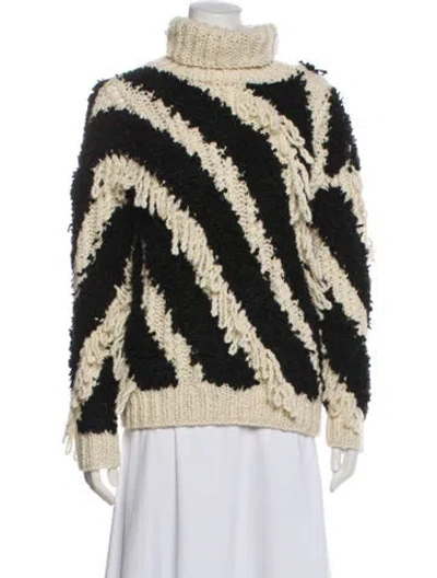 Pre-owned Zimmermann Wool Striped Sweater In Neutral