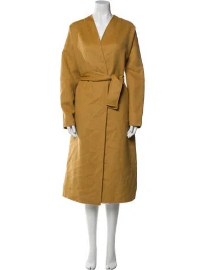 Pre-owned Zimmermann Wool Trench Coat In Neutral