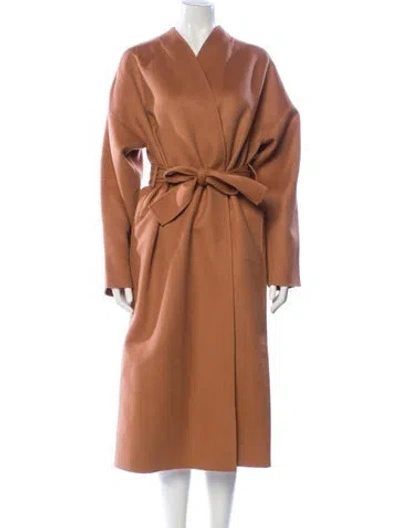 Pre-owned Zimmermann Wool Trench Coat In Neutral