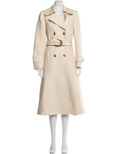 Pre-owned Zimmermann Wool Trench Coat In Neutrals