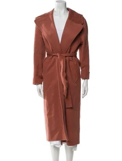 Pre-owned Zimmermann Wool Trench Coat In Pink
