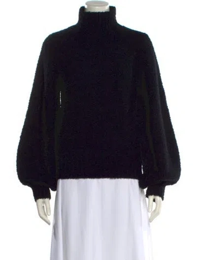 Pre-owned Zimmermann Wool Turtleneck Sweater In Black