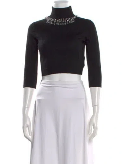 Pre-owned Zimmermann Wool Turtleneck Sweater In Black
