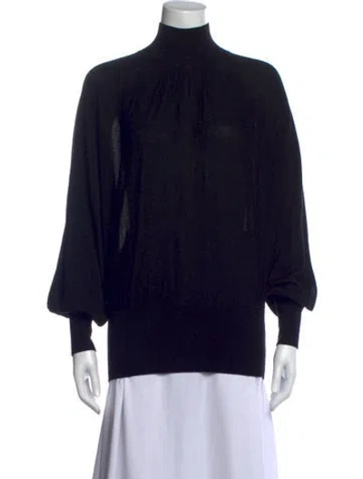 Pre-owned Zimmermann Wool Turtleneck Sweater In Black