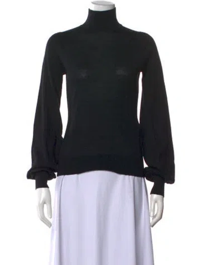 Pre-owned Zimmermann Wool Turtleneck Sweater In Black
