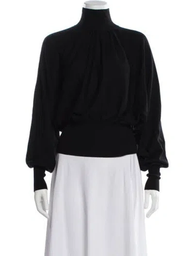 Pre-owned Zimmermann Wool Turtleneck Sweater In Black