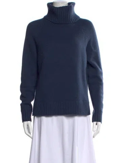 Pre-owned Zimmermann Wool Turtleneck Sweater In Blue