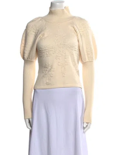 Pre-owned Zimmermann Wool Turtleneck Sweater In Neutral