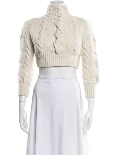 Pre-owned Zimmermann Wool Turtleneck Sweater In Neutral