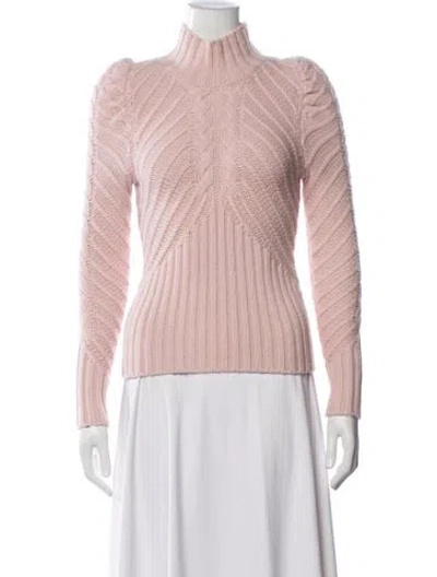 Pre-owned Zimmermann Wool Turtleneck Sweater In Pink