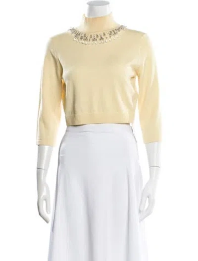 Pre-owned Zimmermann Wool Turtleneck Sweater In Yellow