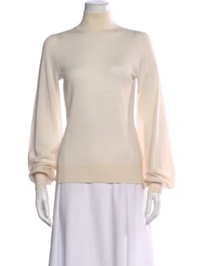 Pre-owned Zimmermann Wool Turtleneck Top In Neutral