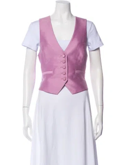 Pre-owned Zimmermann Wool Vest In Purple