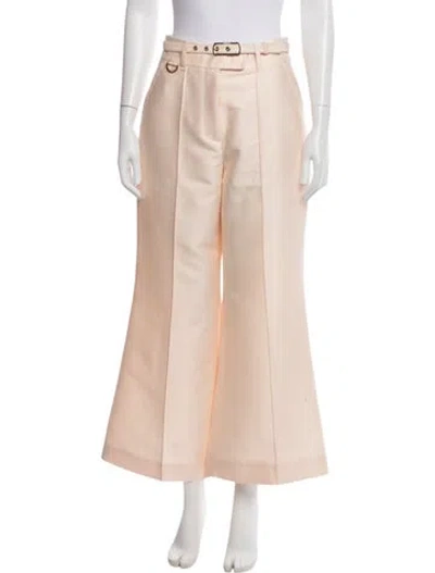 Pre-owned Zimmermann Wool Wide Leg Pants W/ Tags In Neutrals