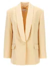 Zimmermann Wool-blend Shawl Collar Blazer In Neutral