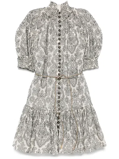 ZIMMERMANN WYLIE LANTERN MINI DRESS