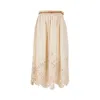 Zimmermann Wylie Cream Colored Midi Skirt Women In Beige