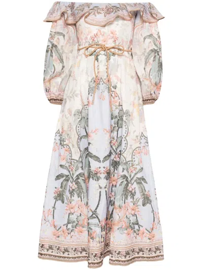 ZIMMERMANN WYLIE MIDI DRESS
