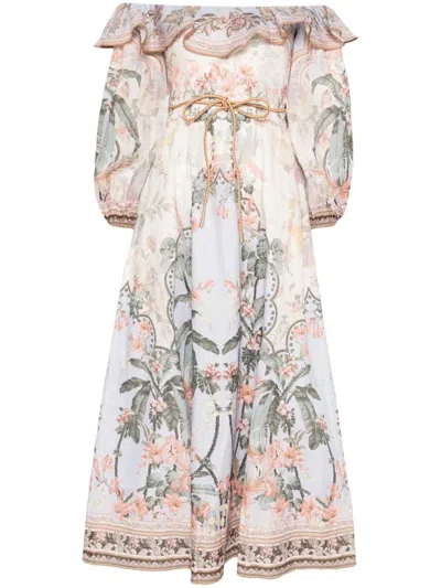 ZIMMERMANN ZIMMERMANN WYLIE MIDI DRESS